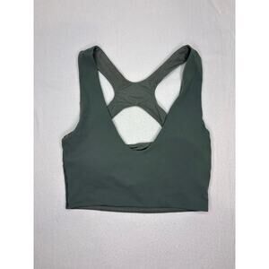 Lululemon Olive Green Size XS Sports Bra With Removable Pads Excellent Condition